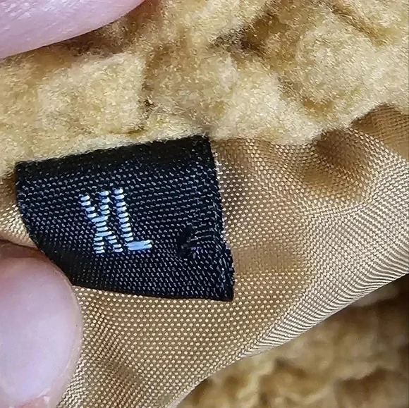 Teddy Bear Tan Cozy Thick Soft Fleece Coat, XL - Picture 6 of 7